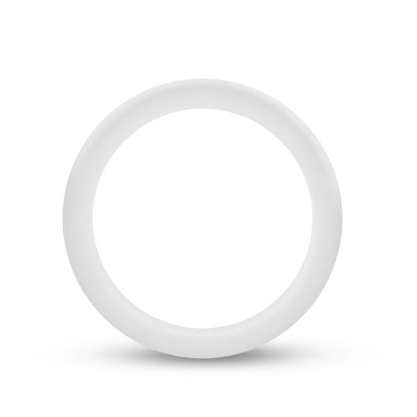 Performance Silicone Glo Cock Ring - White