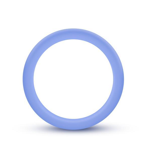 Performance Silicone Glow in the Dark Cock Ring - Blue
