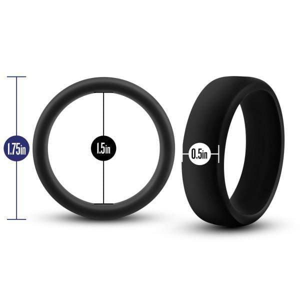 Blush Novelties Cock Ring Performance Silicone Silicone Go Pro Cock Ring - Black