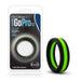 Blush Novelties Cock Ring Performance Silicone Silicone Go Pro Cock Ring - Black & Green