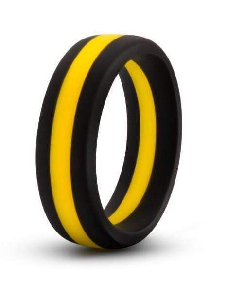 Blush Novelties Cock Ring Performance Silicone Silicone Go Pro Cock Ring  - Black & Yellow