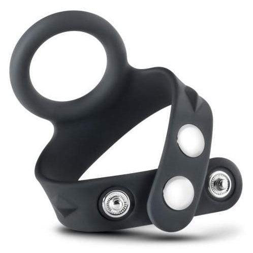 Performance VS6 Silicone Cock Ring & Ball Strap - Black