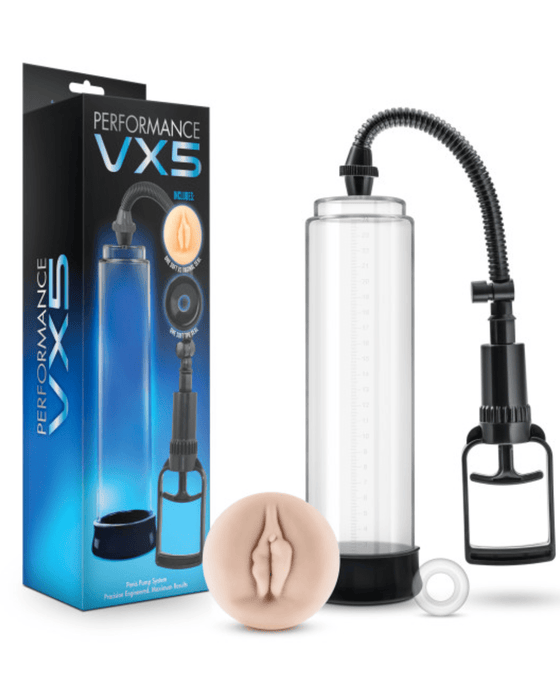 Blush Novelties Penis Pump Performance VX5 Penis Pump System with Realistic Sleeve