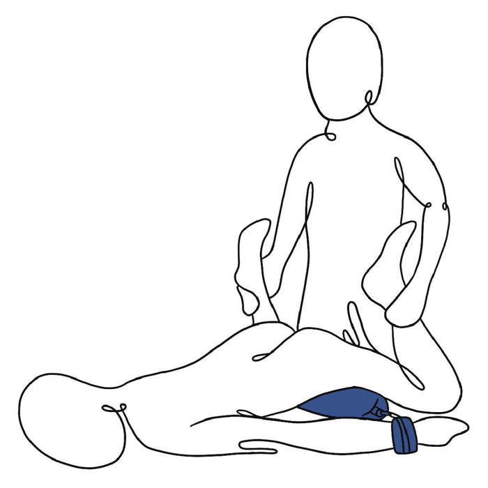 Pivot Positioning Bar Sex Sling with Cuffs - Black