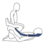 Pivot Positioning Partner Sex Sling with Neck Support - Black