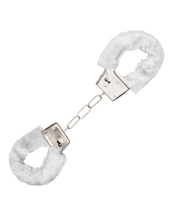 CalExotics Handcuffs Playful Furry Cuffs - White