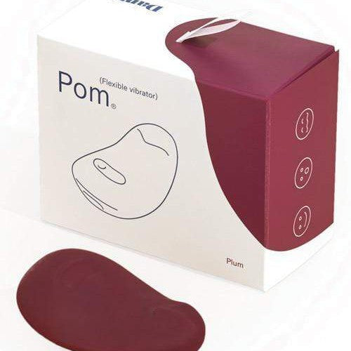 Dame Products Vibrator Pom Hand Held Flexible Silicone Vibrator by Dame Products - Plum