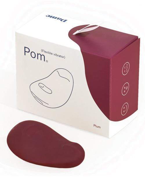 Dame Products Vibrator Pom Hand Held Flexible Silicone Vibrator by Dame Products - Plum