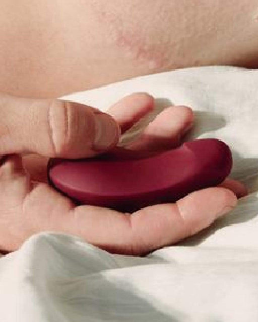 Dame Products Vibrator Pom Hand Held Flexible Silicone Vibrator by Dame Products - Plum