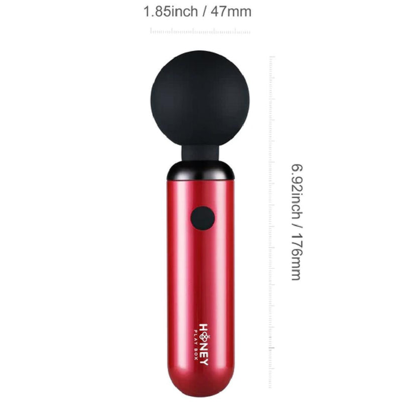 Pomi Petite Clitoral Wand Vibrator - Red