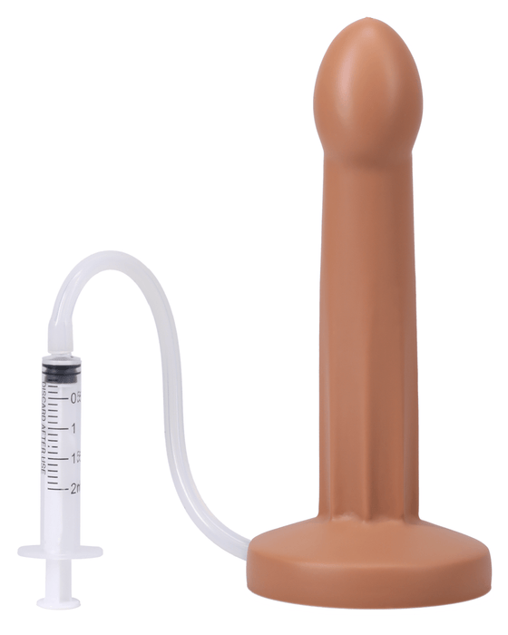 Tantus Dildo Pop 7 Inch Silicone Squirting Dildo - Caramel