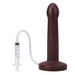 Pop 7 Inch Silicone Squirting Dildo - Chocolate