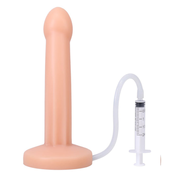 Pop 7 Inch Silicone Squirting Dildo - Vanilla