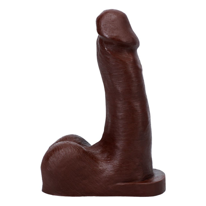 Pop N' Play Silicone Squirting Packer Dildo - Chocolate