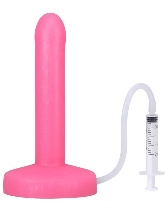 Tantus Dildo Pop Slim 6 Inch Silicone Squirting Dildo - Pink