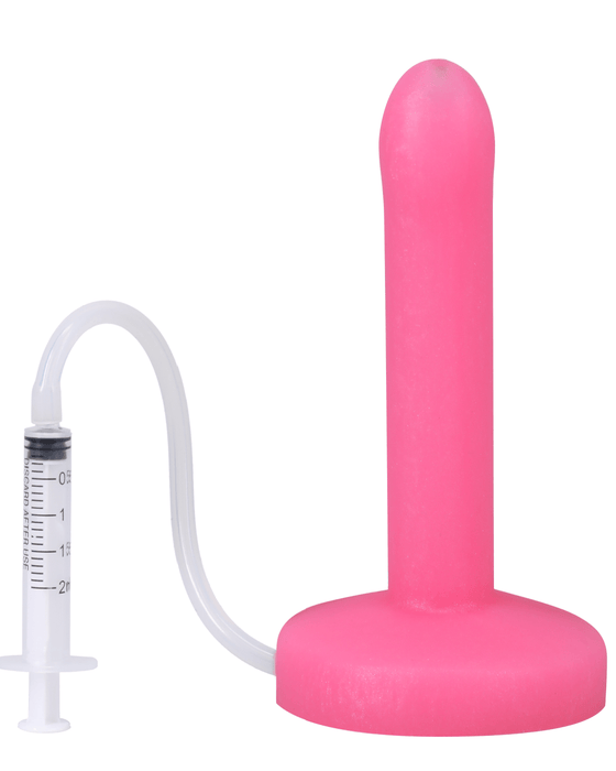 Tantus Dildo Pop Slim 6 Inch Silicone Squirting Dildo - Pink