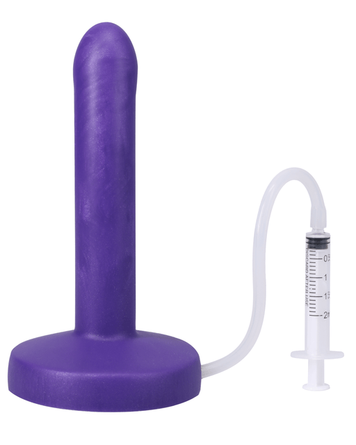 Tantus Dildo Pop Slim 6 Inch Silicone Squirting Dildo - Purple