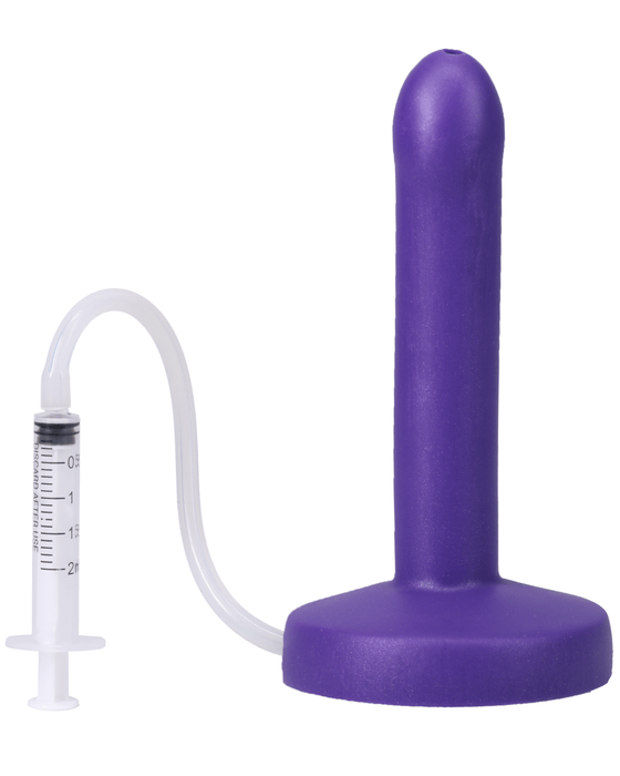 Tantus Dildo Pop Slim 6 Inch Silicone Squirting Dildo - Purple