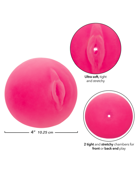 Pop Sock Pocket Pussy Real Feel Stretchy Stroker - Pink