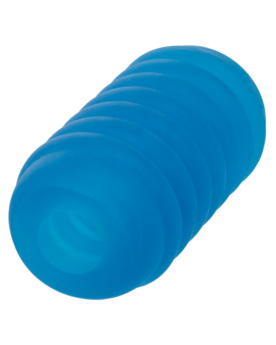 Pop Sock Ribbed Ultra Squishy Reversible Stroker - Blue