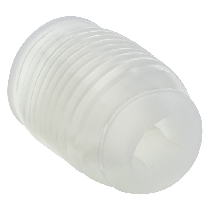 Pop Sock Ribbed Ultra Squishy Reversible Stroker - Clear