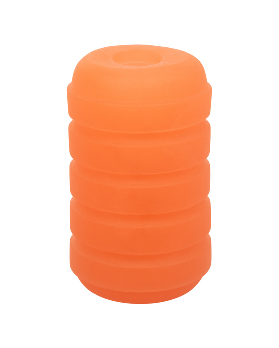 Pop Sock Ribbed Ultra Squishy Reversible Stroker - Orange