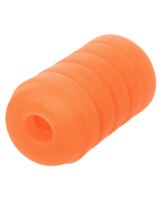 Pop Sock Ribbed Ultra Squishy Reversible Stroker - Orange