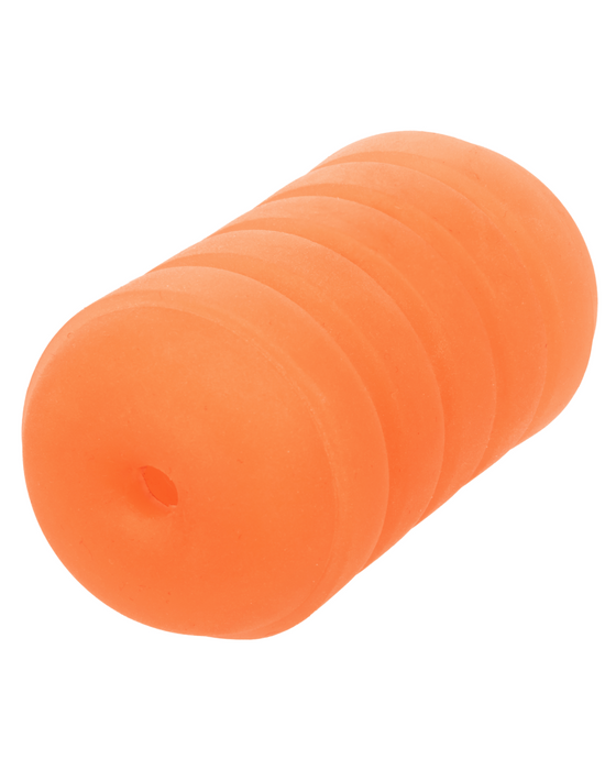 Pop Sock Ribbed Ultra Squishy Reversible Stroker - Orange