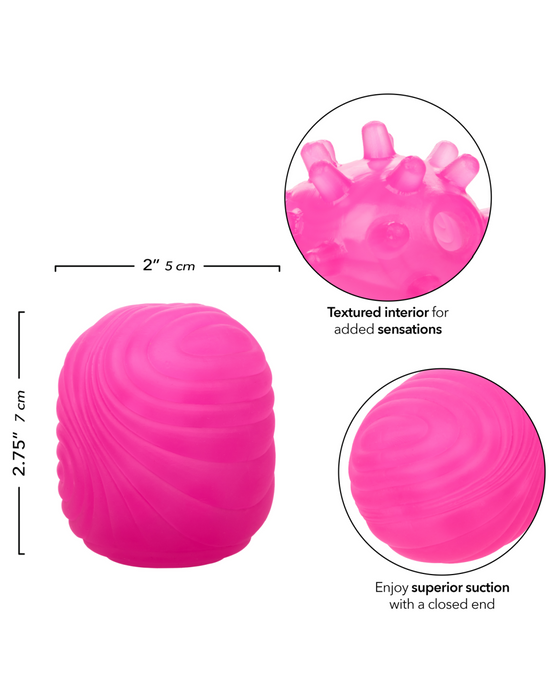 Pop Sock Textured Ultra Squishy Reversible Stroker - Pink