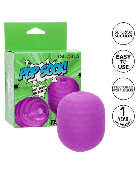 Pop Sock Textured Ultra Squishy Reversible Stroker - Purple