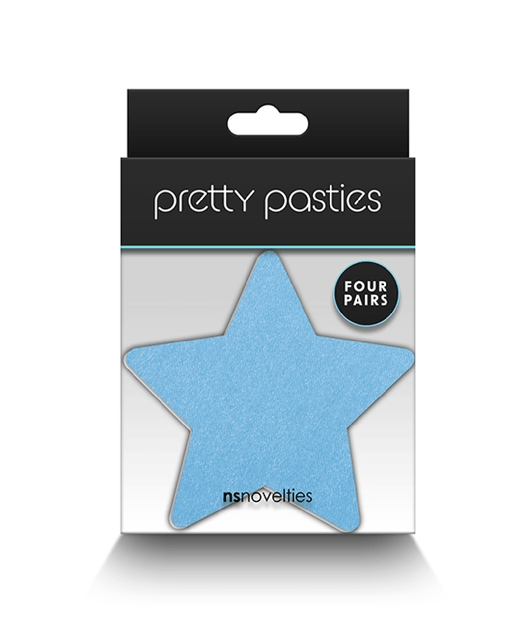 NS Novelties Pasties Pretty Pasties Colourful Stars in Pinks & Blues Set of 4