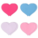 Pretty Pasties Hearts in Pinks and Blues Set of 4
