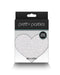 NS Novelties Pasties Pretty Pasties Silver and Red Glitter Hearts  - Set of 2