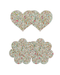 NS Novelties Pasties Pretty Pasties Sparkle Hearts & Flowers - Set of 2