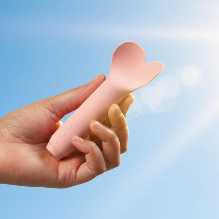 Amour Pink Heart Shaped Rumbly Bullet Vibrator