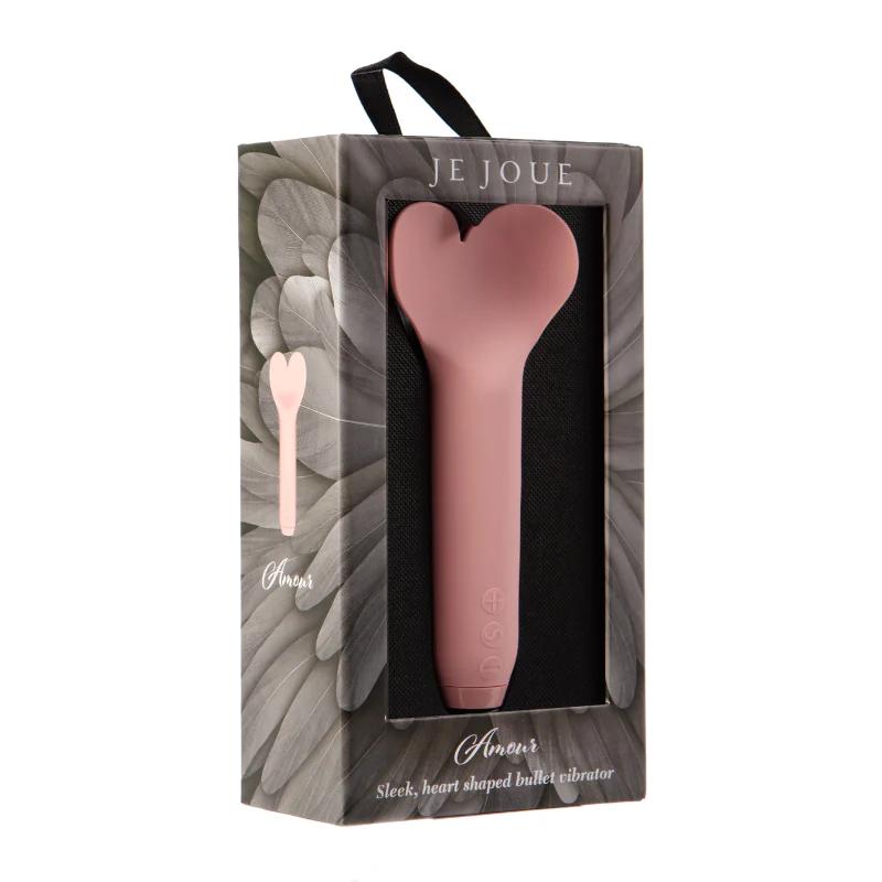 Amour Pink Heart Shaped Rumbly Bullet Vibrator