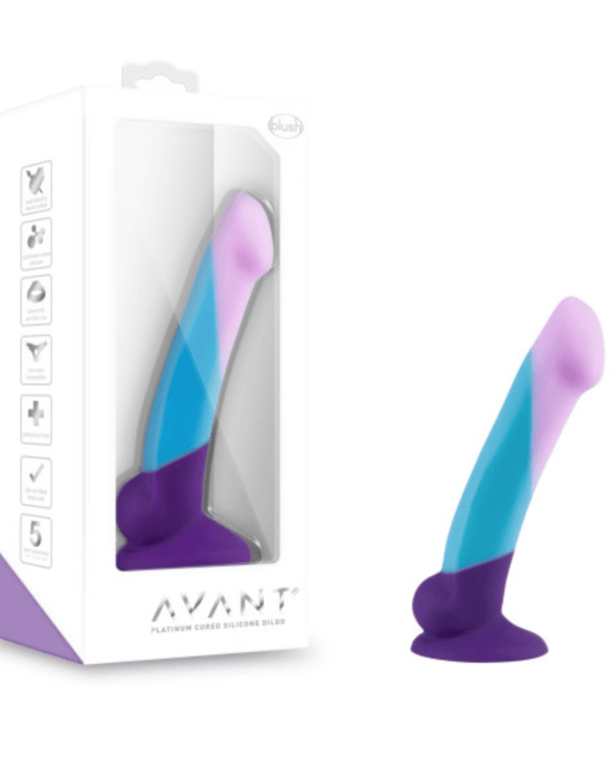 Blush Novelties Dildo Avant D16 Purple Haze 6.5 Inch Silicone Dildo