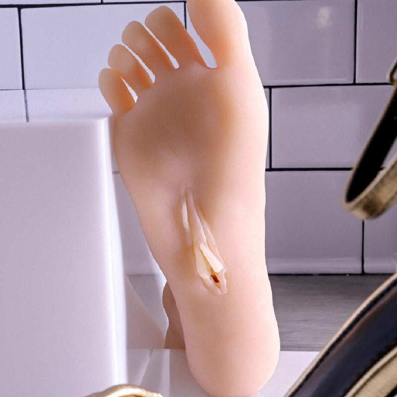 Pussy Footin Realistic Foot Fetish Masturbator - Vanilla