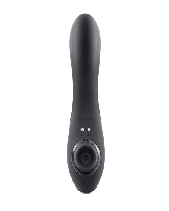 Evolved Novelties Vibrator Rabbit Hole Double Ended G-Spot and Clitoral Suction Rabbit Vibrator