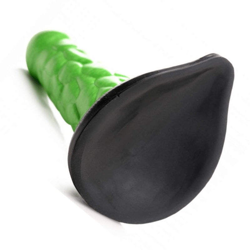Radioactive Reptile Scaly Thick 7.5 Inch Silicone Fantasy Dildo
