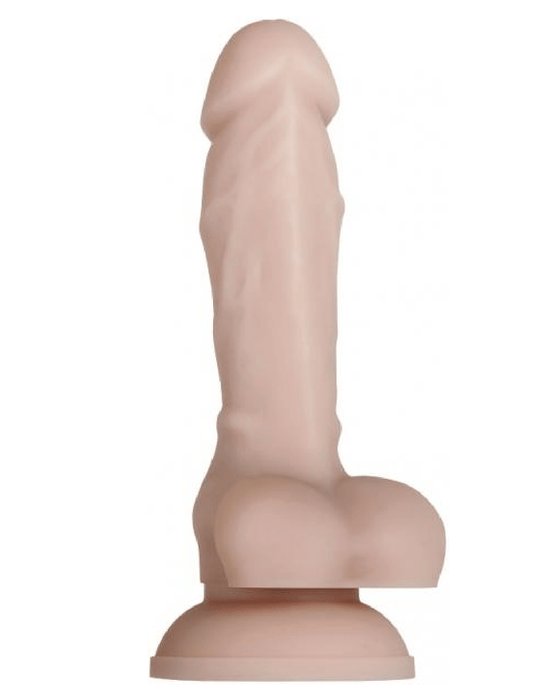 Evolved Novelties Dildo Real Supple Poseable 6 Inch Silicone Dildo - Vanilla