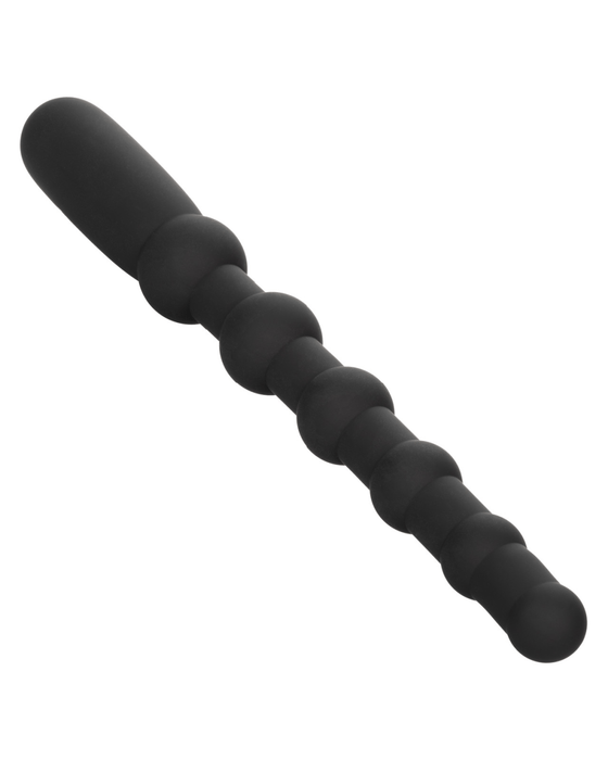 Calexotics Anal Toy Rechargeable X-10 Powerful Black Silicone Vibrating Anal Beads