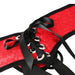 Red Lace Corsette Strap On Harness- Up to 60" Hips