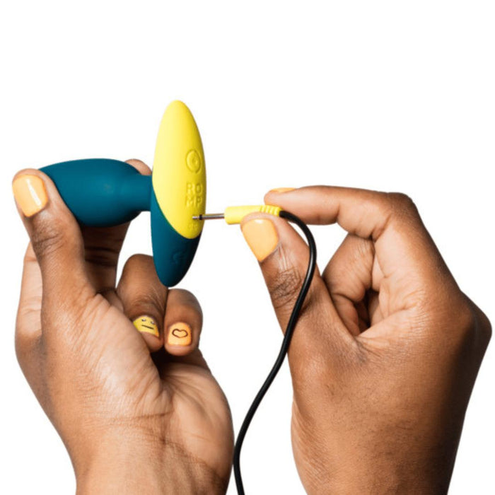 Romp Bass Vibrating Anal Plug - Teal