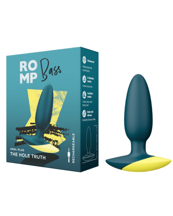 WOW Anal Plug Romp Bass Vibrating Anal Plug - Teal