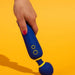 WOW Vibrator Romp Flip Powerful Rechargeable Silicone Wand Vibrator - Blue