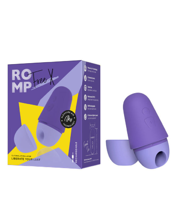 Romp Free X Beginner's Pleasure Air Clitoral Stimulator with Lid