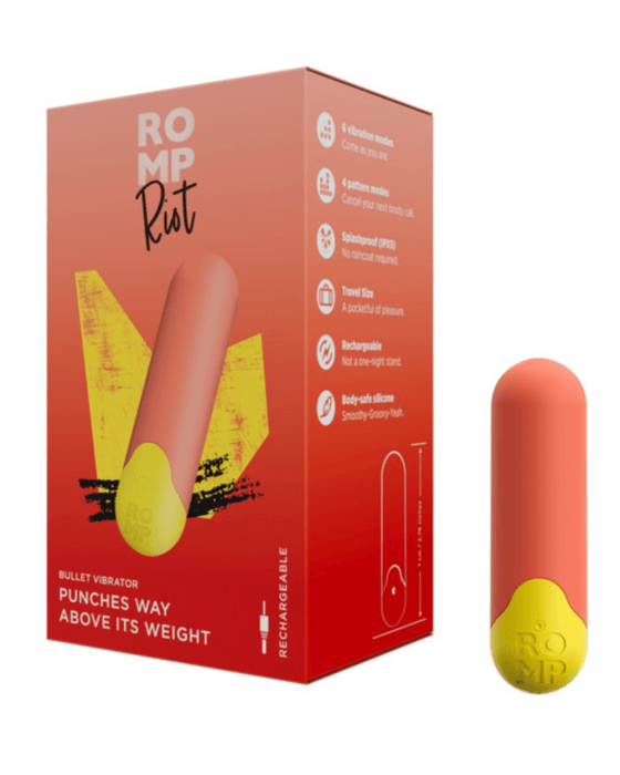 WOW Bullet Vibrator Romp Riot Bullet Vibrator - Orange