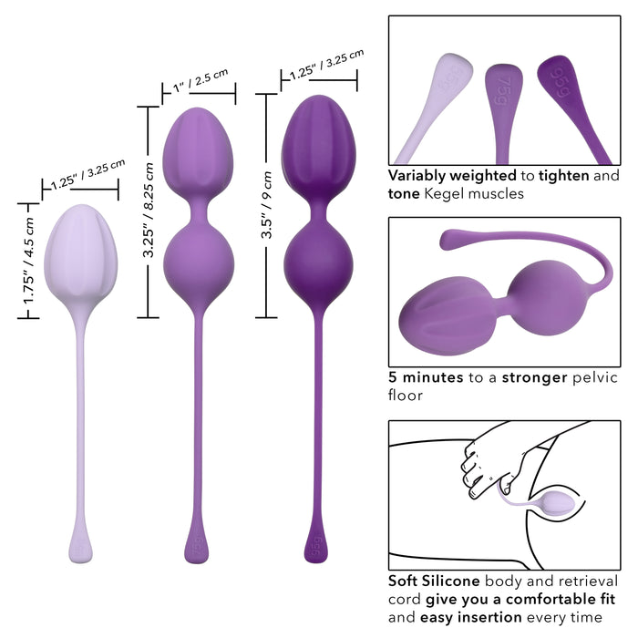 Kegel Exercise Training Kit for Pelvic Floor Strength - 3 pieces