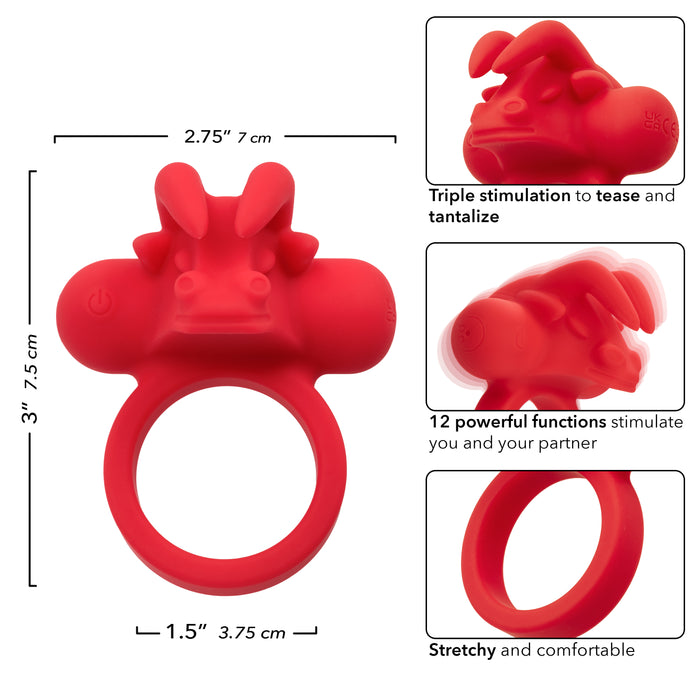 The Matador Clit Flicking Couples Vibrating Cock Ring